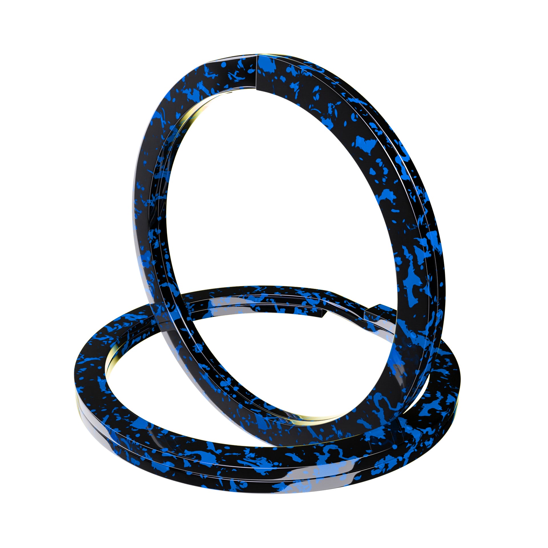 Durable Stylish Key Rings (Azure Blue)