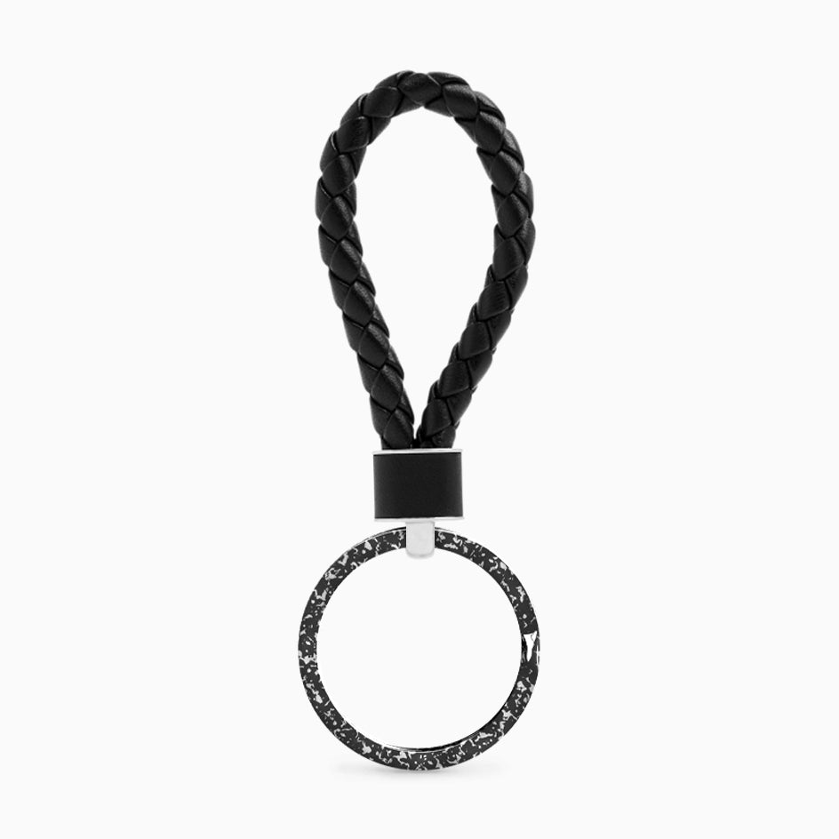 Durable Stylish Key Rings (Snowflake Black)