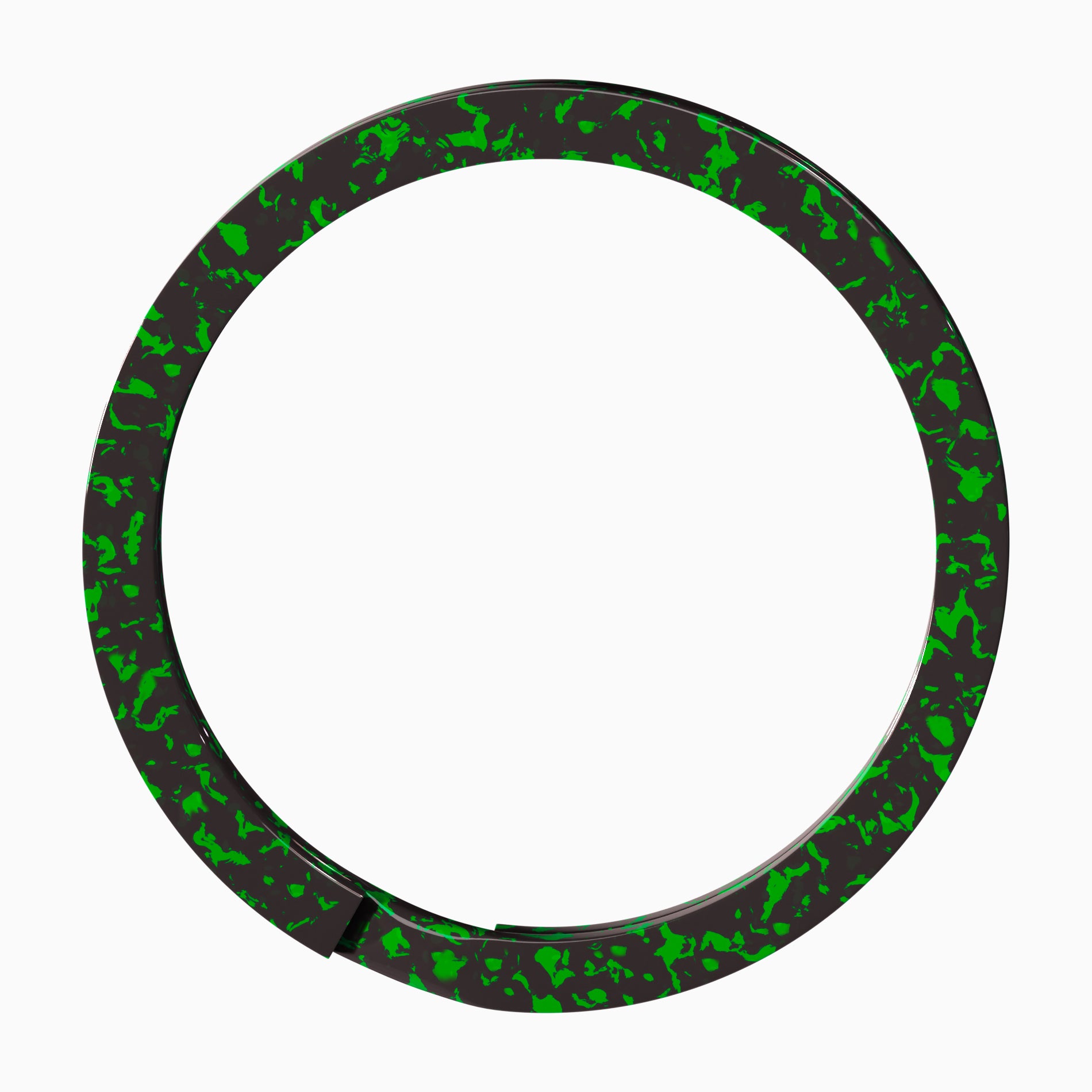 1.18" Premium Key Rings 5x Coatings (Iguana Green)
