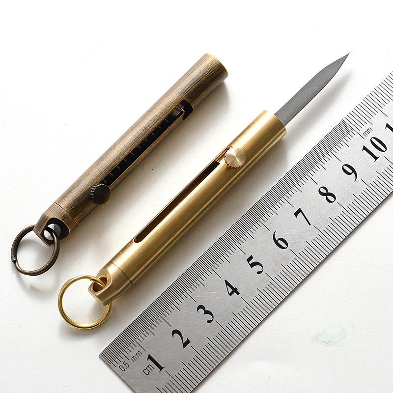Brass Keychain Pocket Knife - Silipac