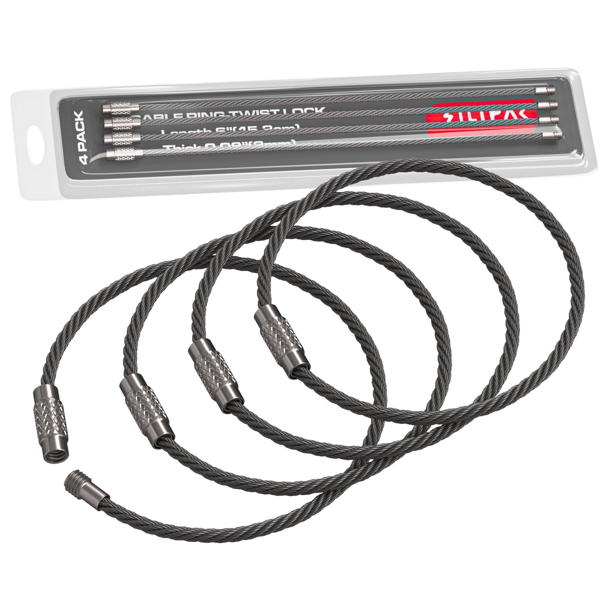 Silipac 6.3" Twist Lock Cable Ring (Uncoated series) - Silipac