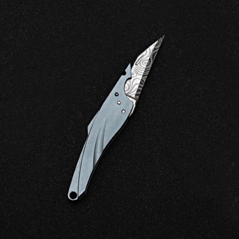 Utility Knife for Keychain Box Cutter Shark - Aluminum - Silipac