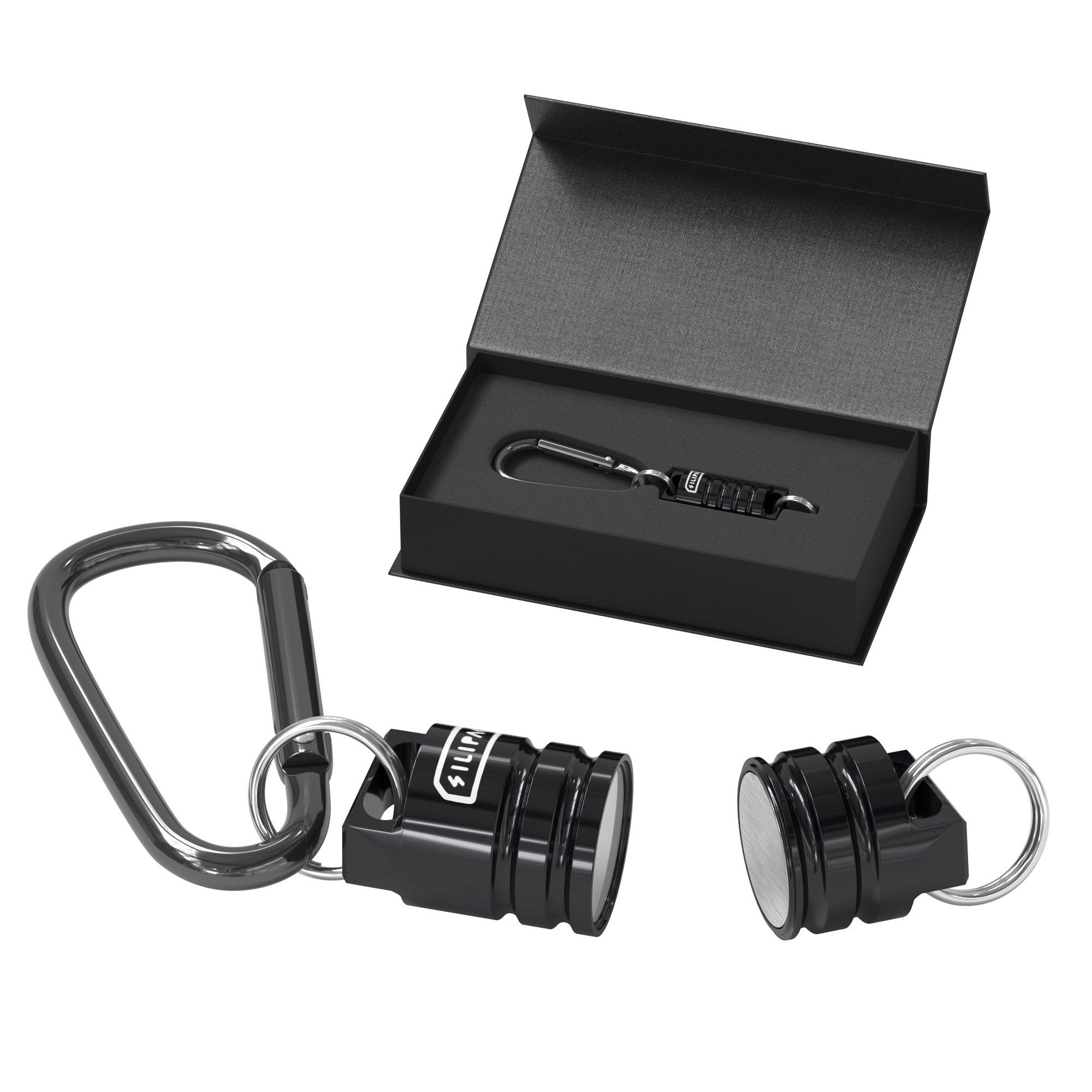 EDC Mag Beads - Titanium magnet connector (Black Polished) - Silipac