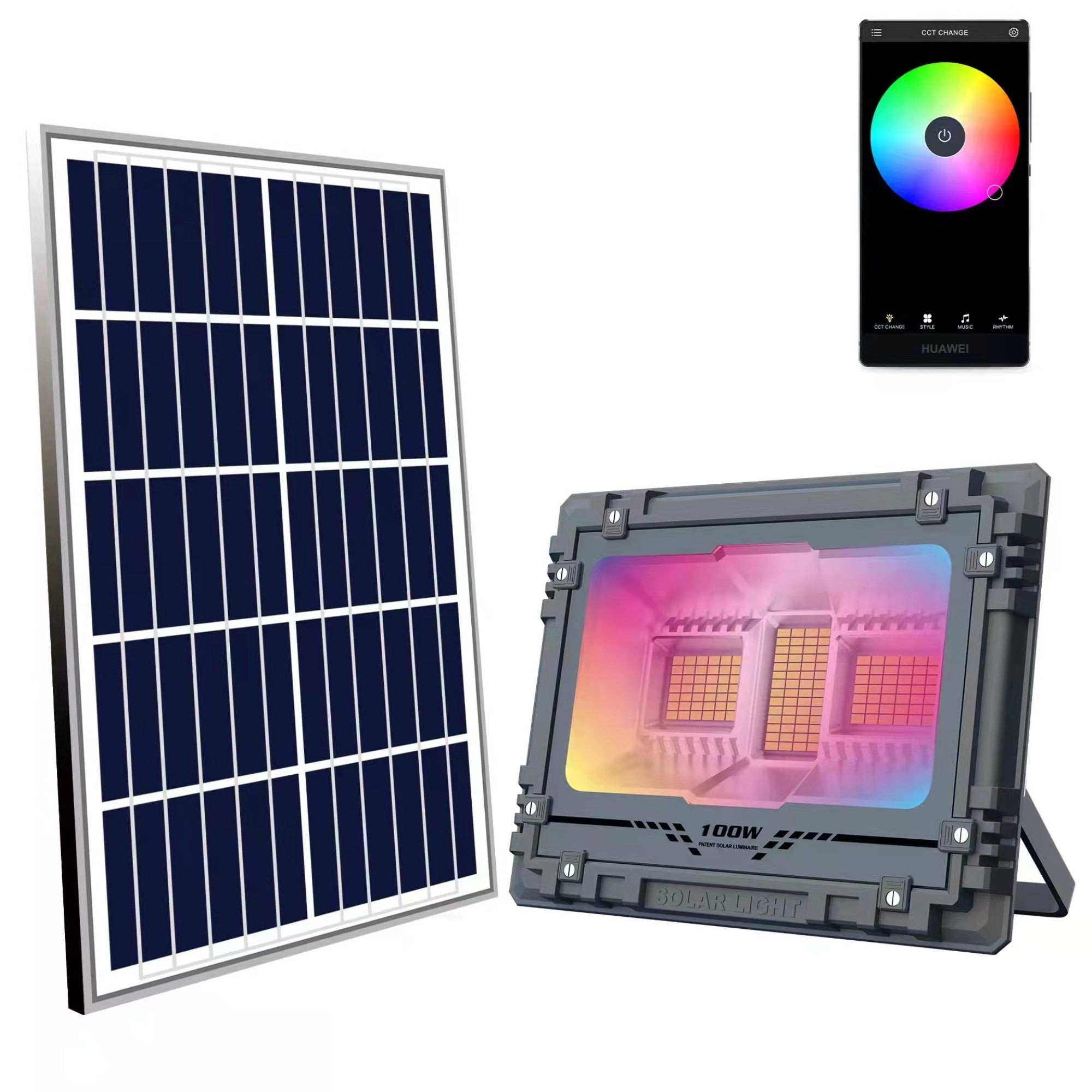 Large Solar Outdoor Flood Light 100W LED
